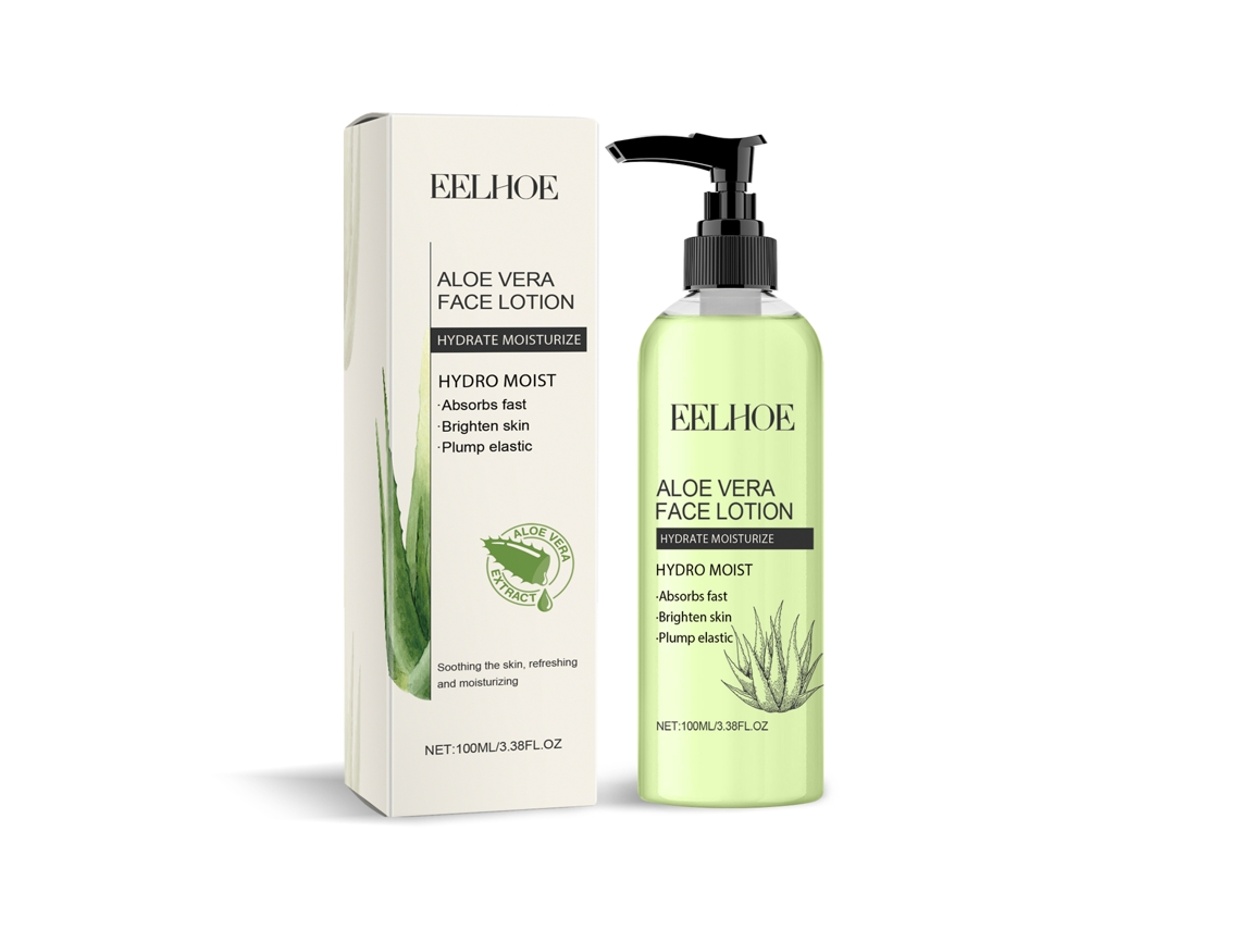Loción calmante de aloe vera para piel sensible