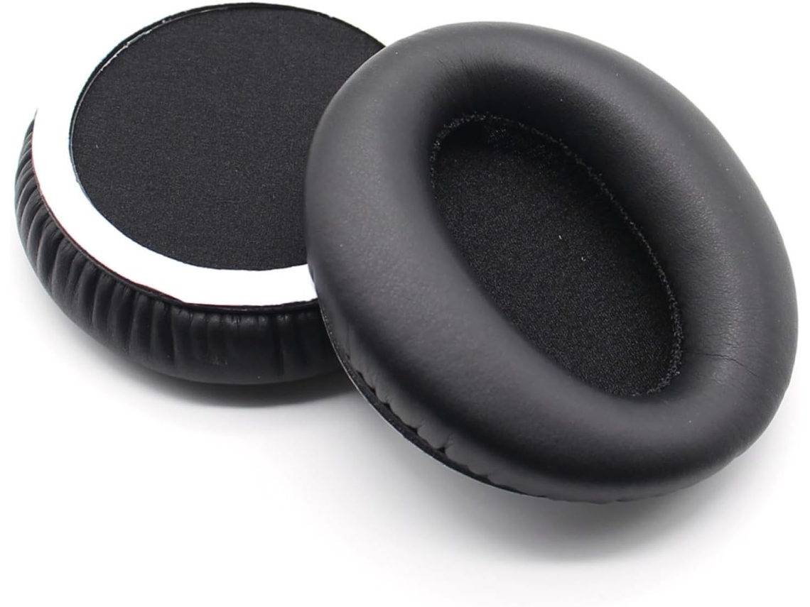 2 Pares De Almohadillas De Repuesto Para Auriculares, Color Negro, Material Cómodo.
