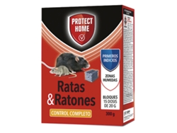 Proteger Rodenticida Doméstico em Blocos para Ratos, Camundongos e Roedores Caixa Completa 24 Caixas x 300 Gr SBM