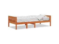 Cama Infantil Sin Colchón 75x190 cm Pino Macizo Marrón Miel Dkd Home Decor