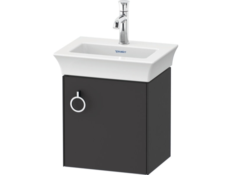 DURAVIT Tulip blanco, mueble de tocador colgado en la pared, ancho 384 x fondo 298mm, con 1x tope de puerta a la derecha, con tirador, WT4250R
