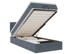 Maison Exclusive - Estructura Cama Otomana Colchón Terciopelo Gris Oscuro 90x190cm