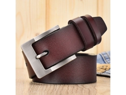 Cinturón de TPU para hombre con hebilla de aguja Yuysan, ancho 3,8 cm, largo 110 cm, color café B10