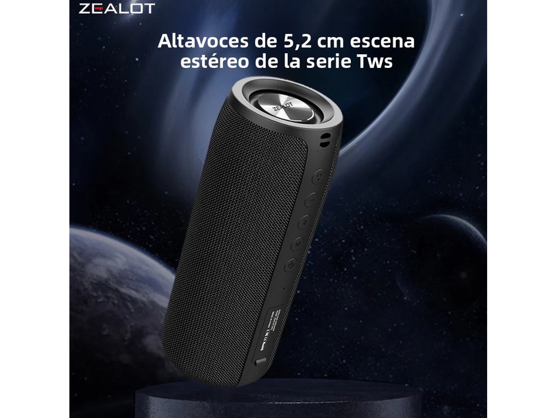 Altavoz Portátil Inalámbrico Con Batería De 1800 Mah