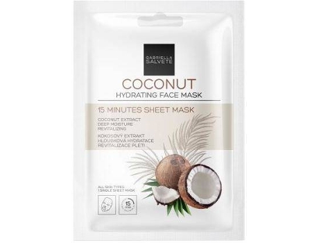 Mascarilla Facial GABRIELLA SALVETE Face Mask Coconut Moisturising Face Sheet Mask (1pc)