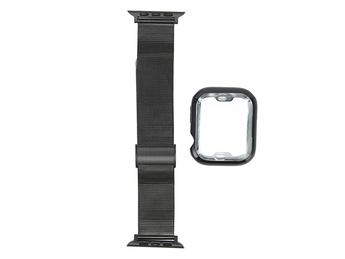 Correa Y Funda Protectora De Tpu Para Iwatch De 45 Mm, Acero Inoxidable Resistente A Los Arañazos De 40 Mm.