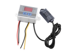 Controlador Digital De Humedad Xh-w3005 Con Sensor De 0~99% Hr Y Botones De Configuración.