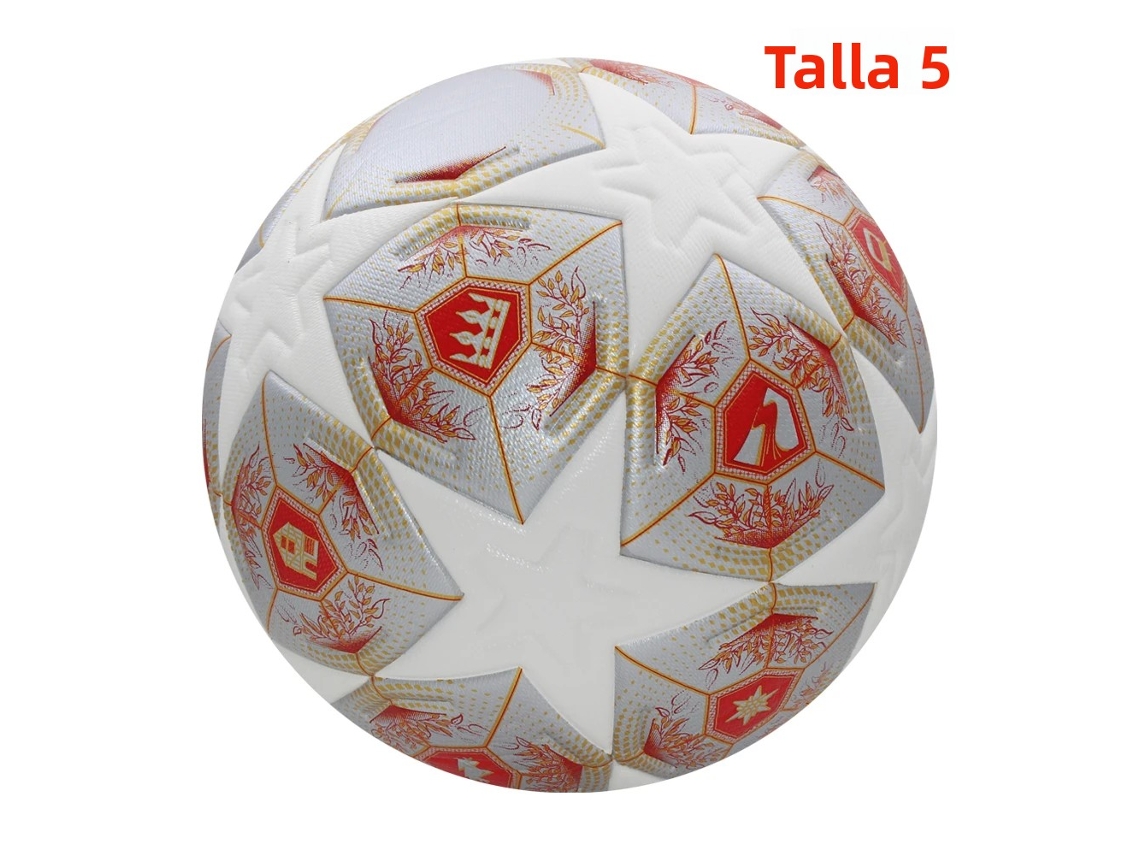Balón De Fútbol Premium, Talla 5, Alta Elasticidad, Sin Costuras, Termosellado, Para Partido De Liga.