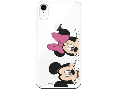 Funda Apple iPhone XR LA CASA DE LAS CARCASAS Mickey y Minnie (Transparente)