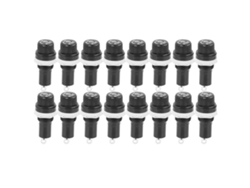 20 Portafusibles Con Tapa De Rosca Para Fusibles De Vidrio De 5x20 Mm
