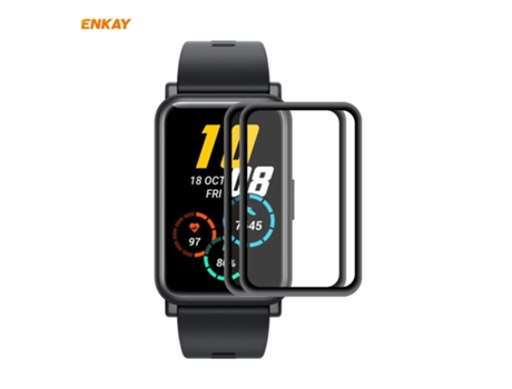piezas para Huawei Honor Watch ES Enkay Hat-Prince 3D pantalla completa pieza de borde suave + película protectora de pantalla PMMA HD