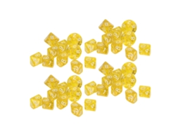 Juego De 40 Dados Numéricos De Diez Caras, Dados Poliédricos De Plástico Para Juegos De Mesa, Educativos, Color Naranja.