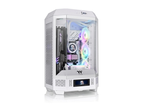 Caja THERMALTAKE The Tower T300 Snow Atx 2Xusb 3.0 Sin Fuente Blanco