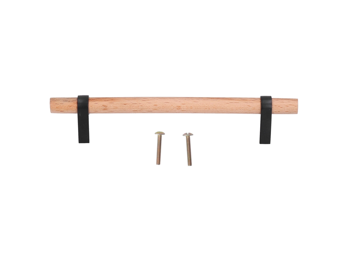 Tirador moderno de pino negro de CHABERLU para puertas de armarios y muebles.