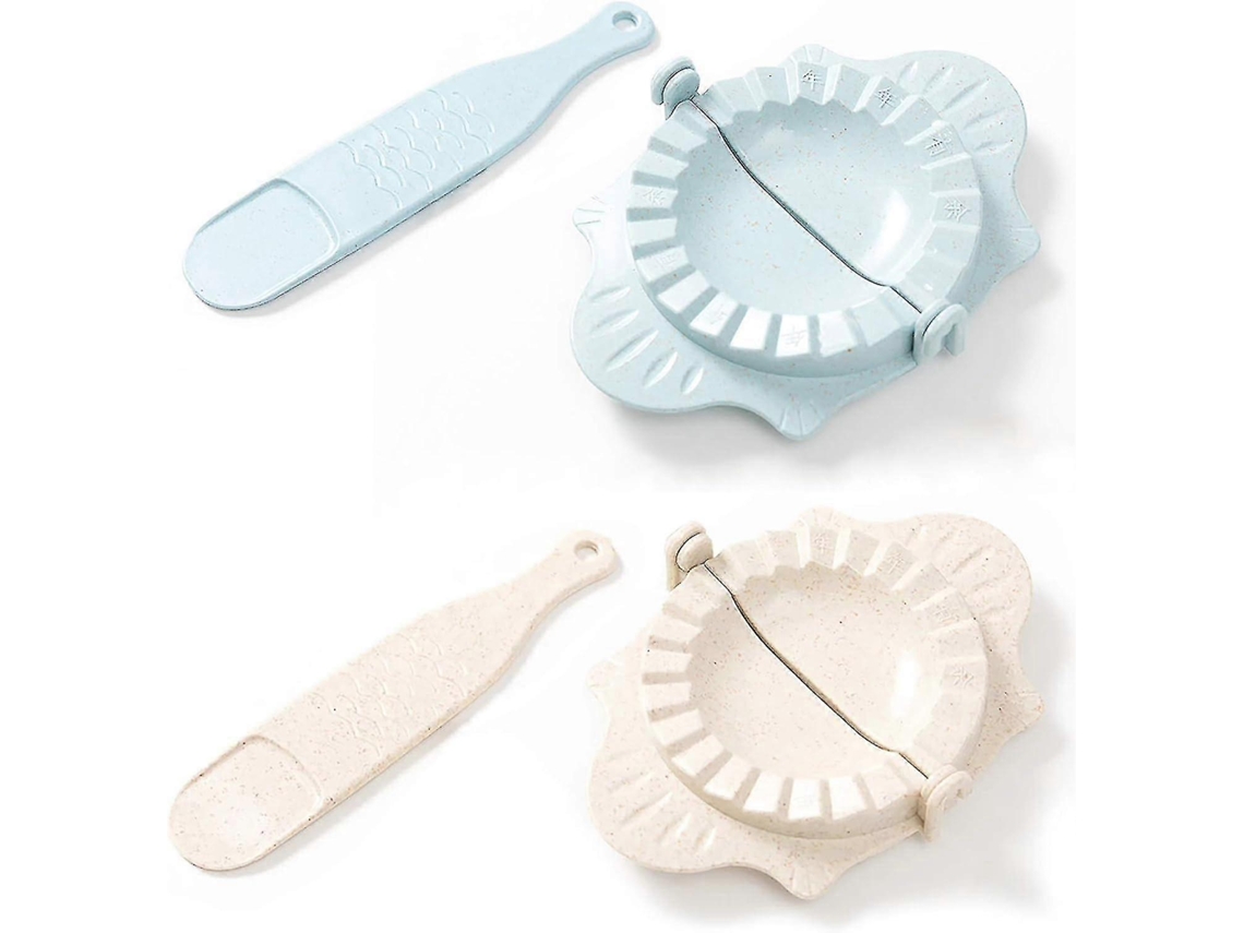 Juego de cubiertos de plástico Wanton 13x8 cm y prensa de galletas casera 2 piezas