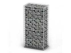 Gavion VIDAXL Plateado Acero (100x50x30 cm)