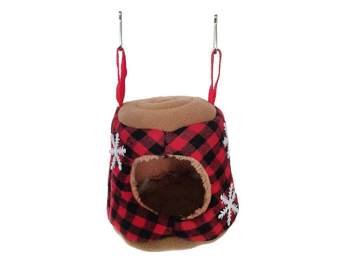 Omni-nido Colgante De Invierno Caliente Para Aves Y Hamsters Casa De Aves Suave Con Diseño De Cuerda