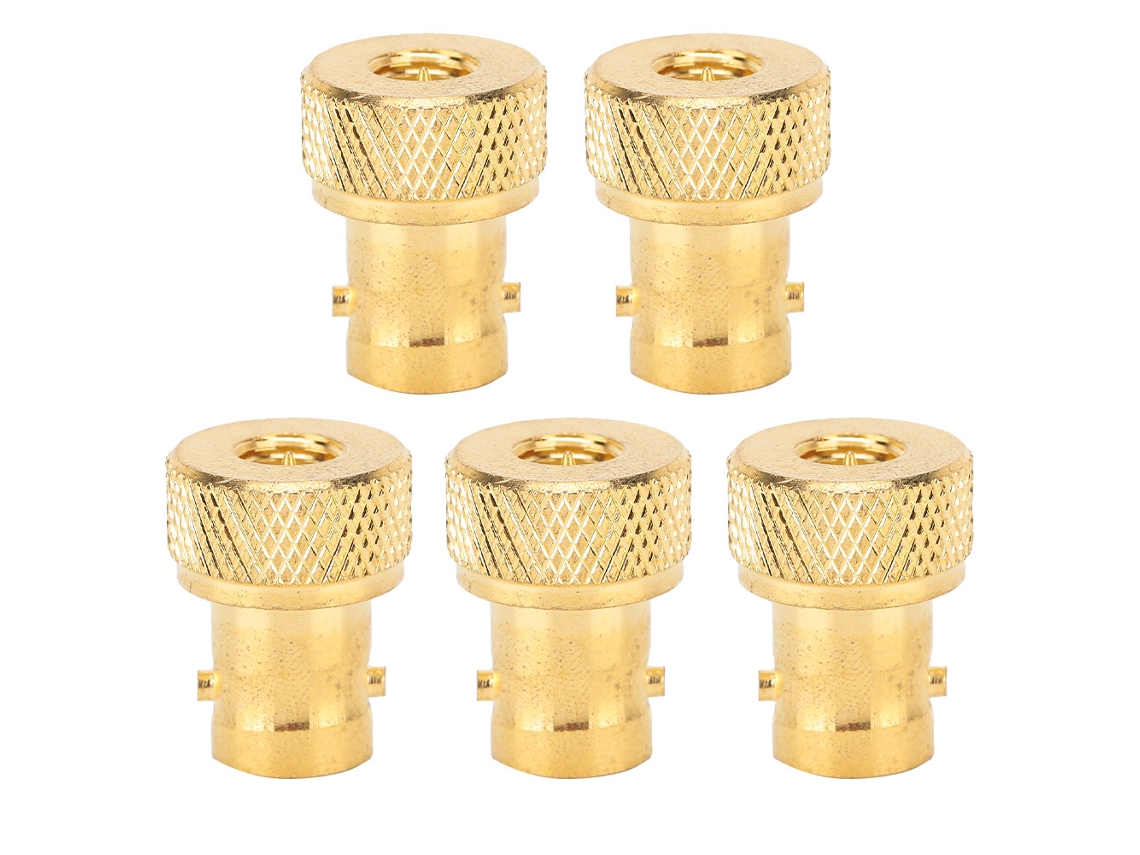 5 Adaptadores Conectores Rf Coaxial Bnc Fêmea Para Sma Macho Conversor