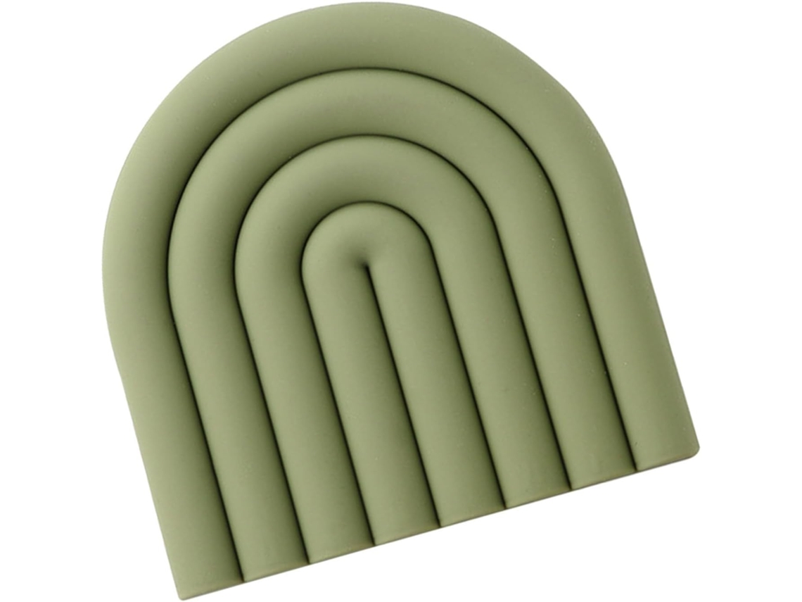 Soporte de silicona para placa calefactora, verde oliva Slowmoose