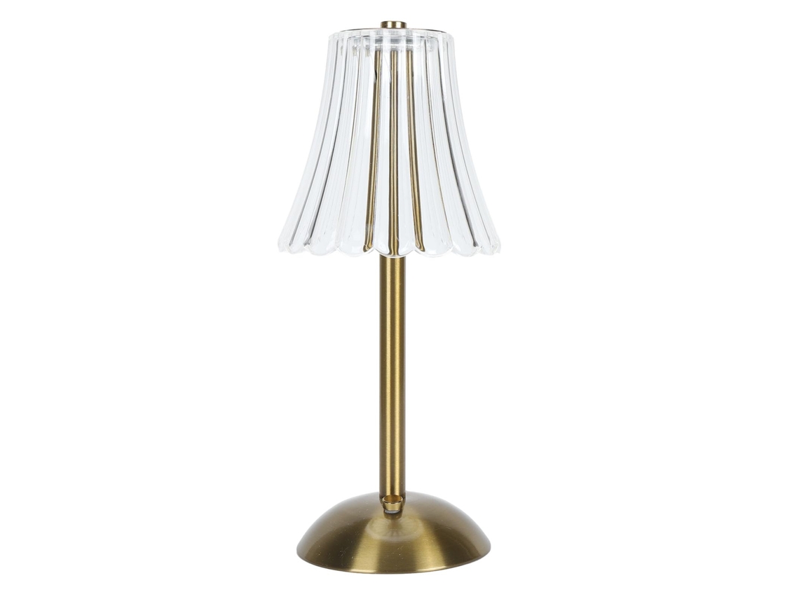 Lámpara Recargable 3 Tonos Luz, Acabado Dorado Pulido, Lectura Y Decoración Interior