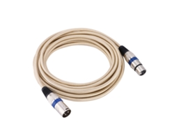 Cable de audio de nailon trenzado XLR macho a hembra de 5 m