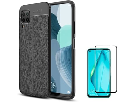 Carcasa y Protector Huawei P40 Lite Rugged Leather Negro