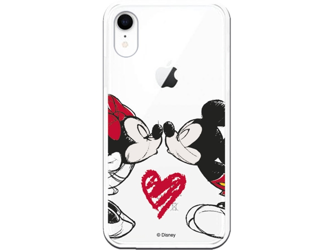 Carcasa iPhone XR DISNEY Mickey y Minnie Beso Multicolor