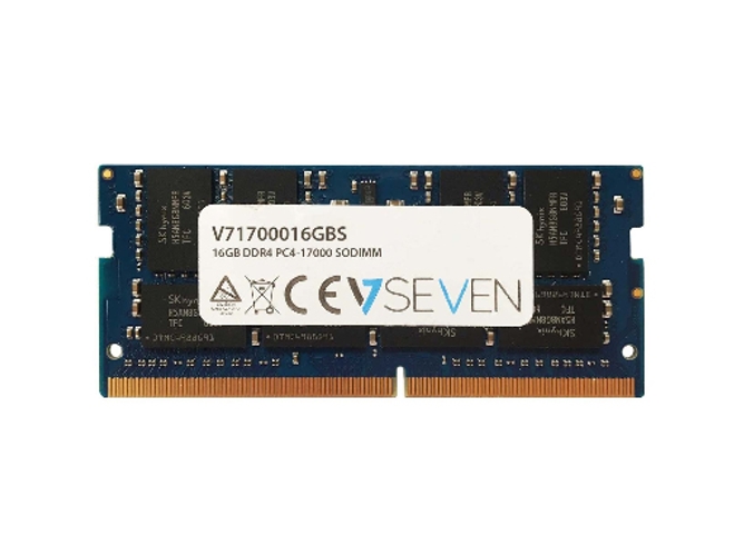 Memoria RAM DDR4 V7 V71700016GBS (1 x 16 GB - 2133 MHz - CL 15 - Azul)