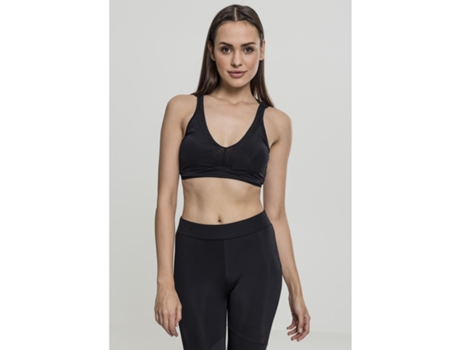 Sujetador Deportivo para Mujer URBAN CLASSICS Negro para Fitness (XS)