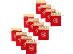 Juego 12 Bolsas Regalo Chinas Terciopelo Cierre Cordón Pouches 12x16 Ideales Dulces Joyas Celebraciones Nuevo