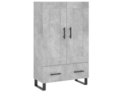 Maison Exclusive - Aparador Alto Madera De Ingeniería Gris Hormigón 69,5x31x115 Cm
