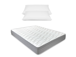 Colchón 135x190 Viscoelástico Nora + Almohadas, Firme, Reversible Y Ergonómico