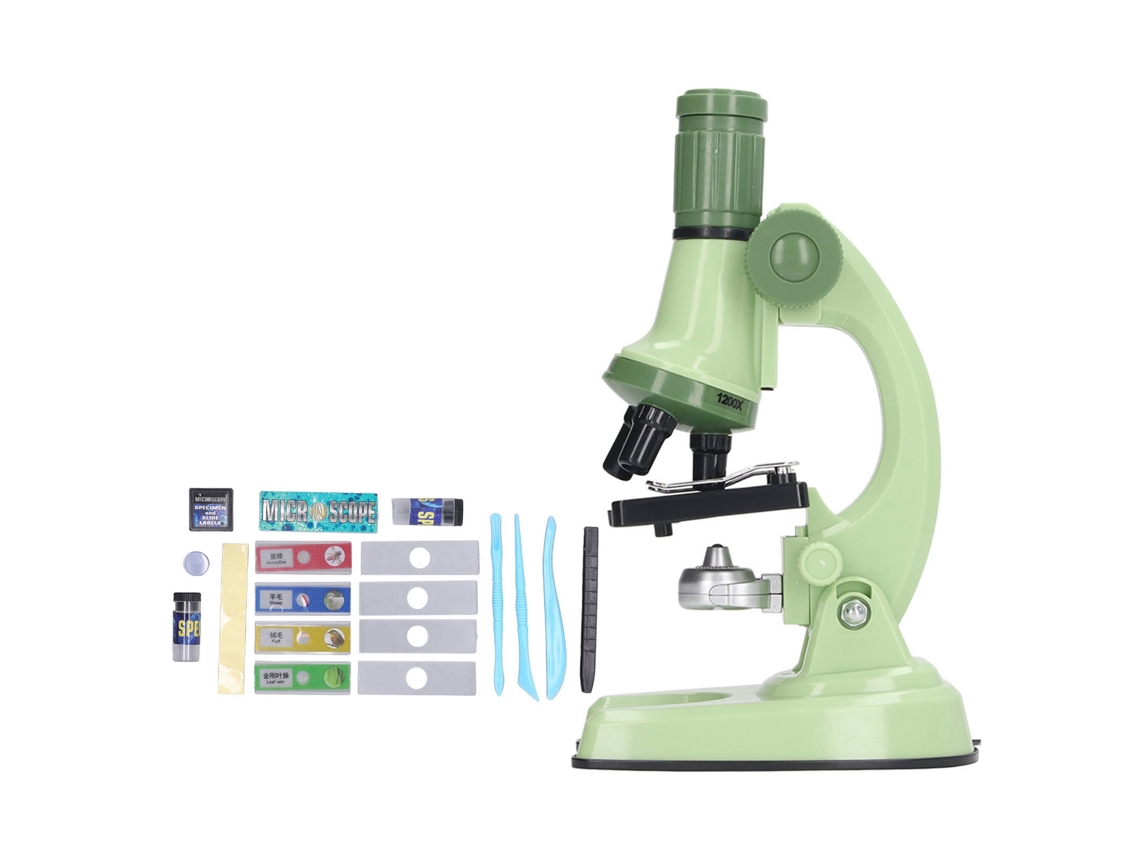 Ats-microscopio Juguete Educatsivo Laboratsorio Biológico Para Niños Verde