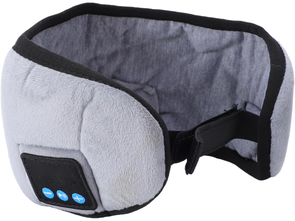 Antifaz Para Dormir Inalámbrico Bluetooth Recargable Con Bloqueo De Luz Y Correa Ajustable.