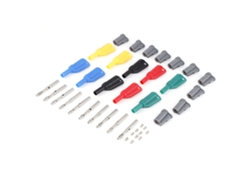 10 Conjuntos Conector Banana De 4mm Plug Parafuso Para Multímetro P3005 Soldado/montado