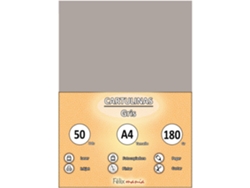 Cartón 180Gr A4 Gray 50 Hojas