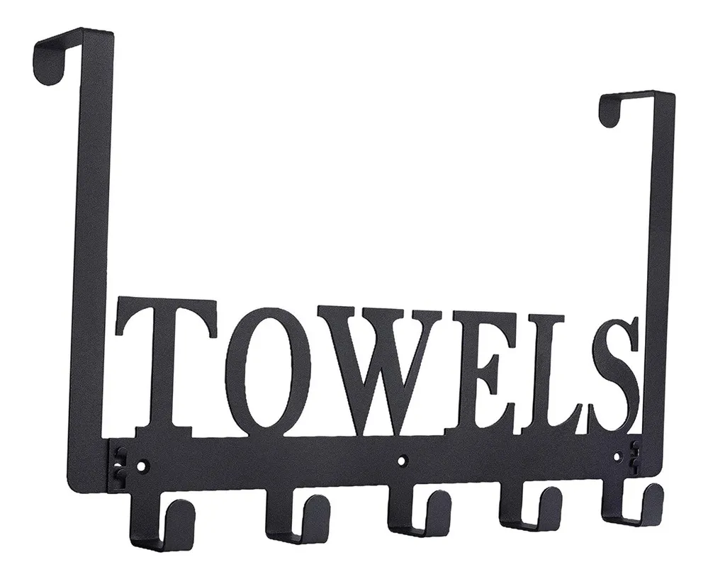 Toallero, organizador de ropa, soporte negrovayotoy