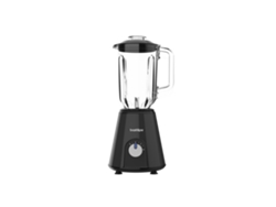 Bastilipo - BVA-800N, Batidora de acero, 800W, 2 velocidades pulse, jarra 1,5 litros, color negro