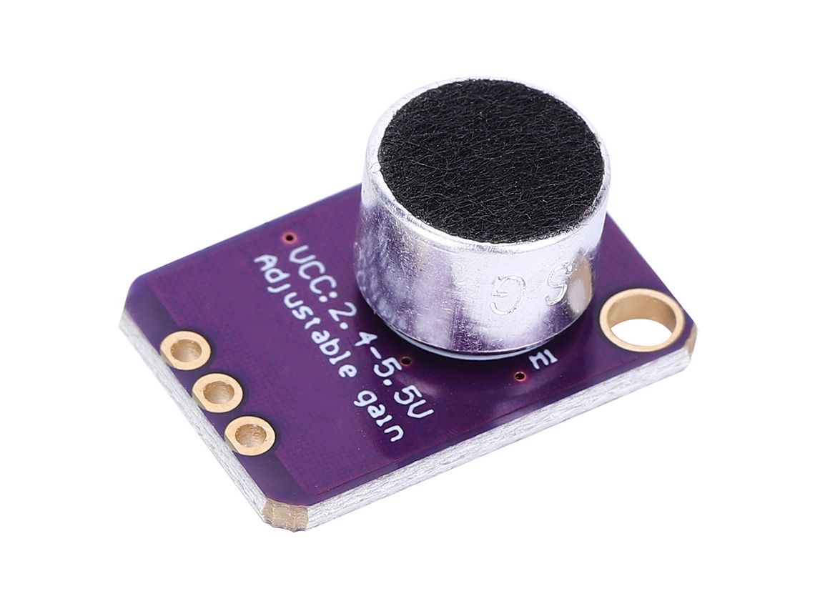 Módulo amplificador de micrófono electret 2026as Max4466 Gy-4466 Cma-4544pf W con ganancia ajustable