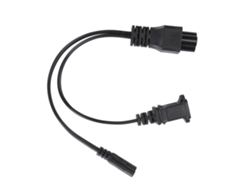 Cable Adaptador De Alimentación En Y Iec320 C6 Macho A C7+nema 1-15r Hembra, 30 Cm