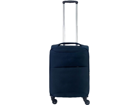 Maleta de Tela Trolley Equipaje de Mano Cabina Viaje avión 4 Ruedas 360º Giratorias (Azul marino) COSHANO