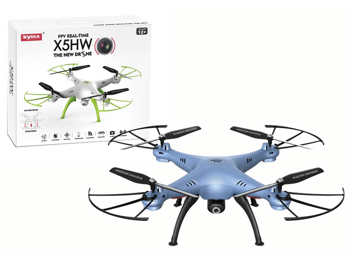Dron RC X5hw Syma Blue B.active