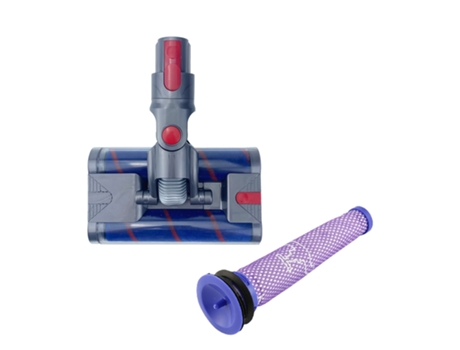 Repuesto para aspiradora de mano Dyson V7 V8, rodillo de repuesto, filtro de cepillo para eliminar ácaros de alfombras