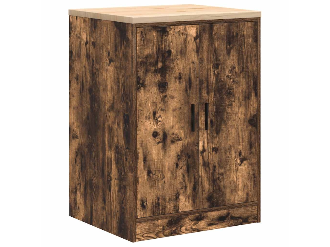 Maison Exclusive - Armario De Almacenamiento Para Garaje Roble Ahumado 60x51x85 Cm