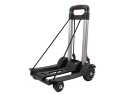 Carrito de mano plegable de aleación de aluminio con 4 ruedas y capacidad de carga de 40 kg para equipaje de compras