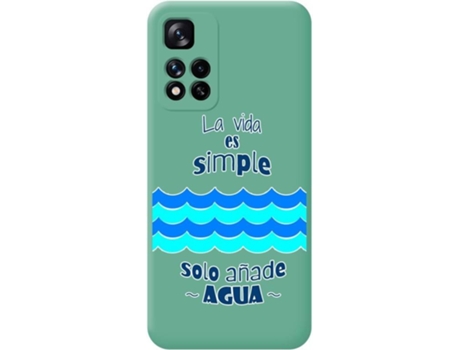 Carcasa para Xiaomi Redmi Note 11 Pro+ Plus 5G TUMUNDOSMARTPHONE Silicona Líquida Dibujos Verde