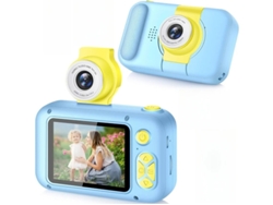 Cámara fotográfica infantil HD de 4000 W, 24 pulgadas, IPS, con lente azul abatible, Yizhood