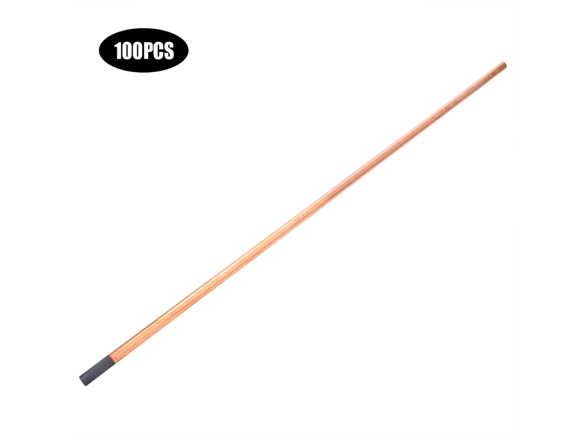 100 Varillas De Electrodo De Soldadura De Acero Al Carbono Para Recubrimiento De Cobre De 355 Mm M6x355