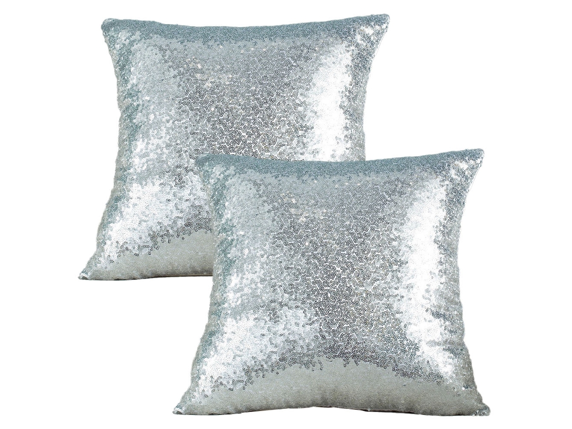 Fundas Decorativas Para Cojín - 2 Piezas Con Lentejuelas
