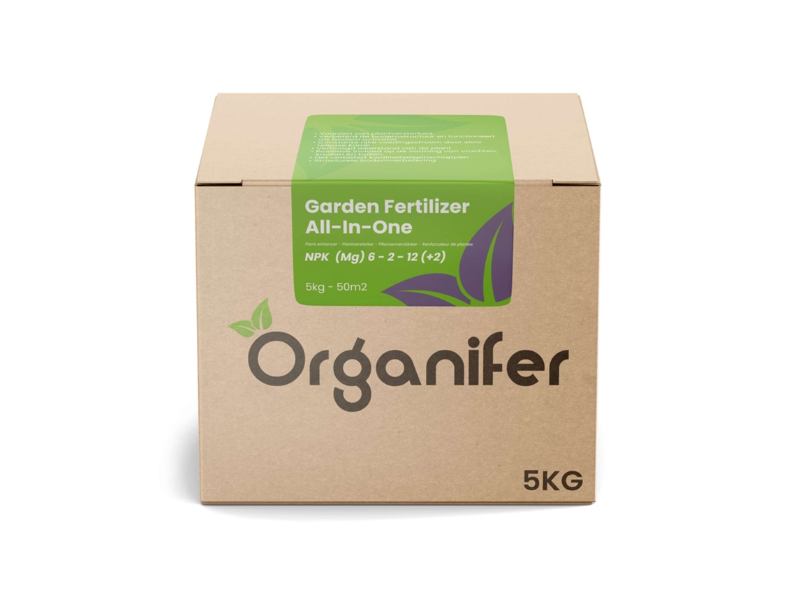 Fertilizante para Jardín Todo-en-Uno (5 kg - para 50 m2) - Organifer